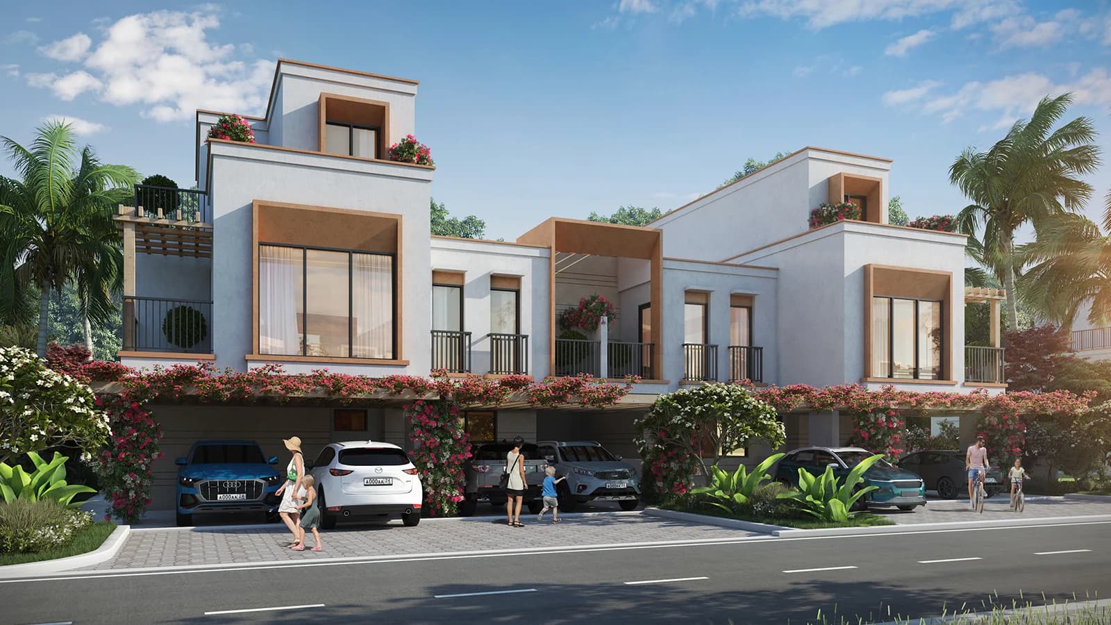 Mykonos at DAMAC Lagoons — official DAMAC hero of Aegean-inspired townhouses